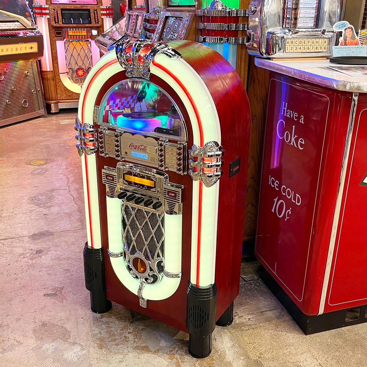 Coca Cola jukebox (カセットラジオのみ)ラジカセ - ラジオ・コンポ
